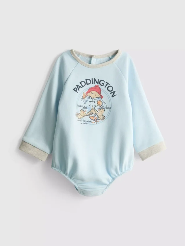 0-18 luni | body cu mâneci lungi pentru nou-născuți cu motivul Ursulețului Paddington 0-18 luni | body cu mâneci lungi pentru nou-născuți cu motivul Ursulețului Paddington