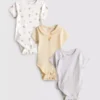0-18 luni | Set de 3 body-uri cu mâneci scurte pentru nou-născuți, cu spațiu pentru creștere 0-18 luni | Set de 3 body-uri cu mâneci scurte pentru nou-născuți, cu spațiu pentru creștere