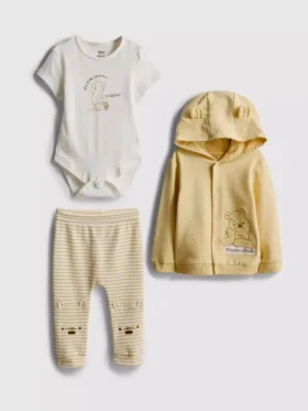 0-18 luni | Set de 3 piese de îmbrăcăminte pentru nou-născuți cu Winnie the Pooh de la Disney