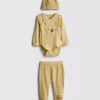 0-18 luni | Set de 3 piese de îmbrăcăminte pentru nou-născuți „Winnie the Pooh” de la Disney, cu spațiu pentru creștere 0-18 luni | Set de 3 piese de îmbrăcăminte pentru nou-născuți „Winnie the Pooh” de la Disney, cu spațiu pentru creștere