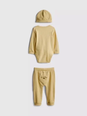 0-18 luni | Set de 3 piese de îmbrăcăminte pentru nou-născuți „Winnie the Pooh” de la Disney, cu spațiu pentru creștere