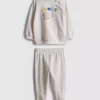 0-18 luni | Set pentru nou-născuți compus din hanorac și pantaloni de Trening cu manșete