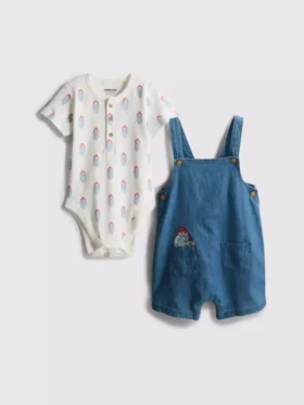 0-18 luni | Set pentru nou-născuți cu body și salopetă cu ursulețul Paddington 0-18 luni | Set pentru nou-născuți cu body și salopetă cu ursulețul Paddington