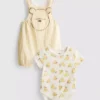 0-18 luni | Set pentru nou-născuți cu body și salopetă cu Winnie the Pooh de la Disney