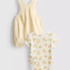 0-18 luni | Set pentru nou-născuți cu body și salopetă cu Winnie the Pooh de la Disney