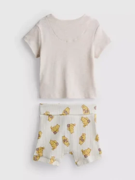 0-18 luni | Set pentru nou-născuți cu top înfășurat și Pantaloni Scurți cu Winnie the Pooh de la Disney