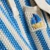 0-18 luni | Set pentru nou-născuți cu tricou cu dungi, pantaloni scurți și pălărie