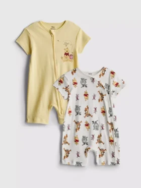 0-24 luni | Set de 2 salopete Disney cu Winnie the Pooh