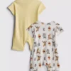 0-24 luni | Set de 2 salopete Disney cu Winnie the Pooh