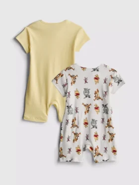 0-24 luni | Set de 2 salopete Disney cu Winnie the Pooh