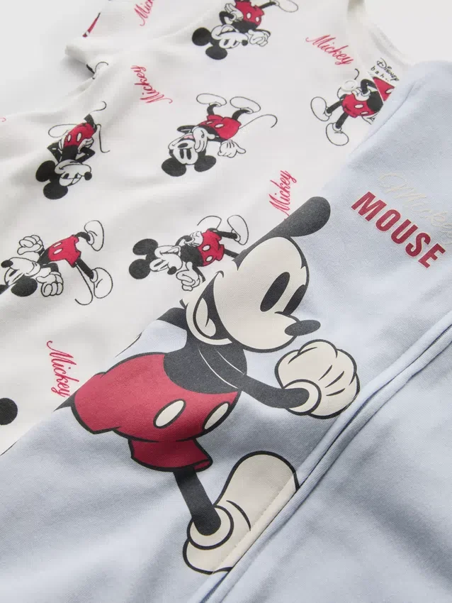 0-24 luni | Set de 2 salopete Mickey Mouse de la Disney 0-24 luni | Set de 2 salopete Mickey Mouse de la Disney