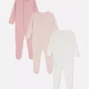 0-24 luni | Set de 3 pijamale cu capse 0-24 luni | Set de 3 pijamale cu capse