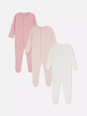 0-24 luni | Set de 3 pijamale cu capse