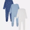 0-24 luni | Set de 3 pijamale cu capse