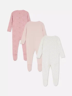 0-24 luni | Set de 3 pijamale cu capse