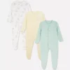 0-24 luni | Set de 3 pijamale cu nasturi „Dumbo” de la Disney