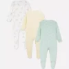 0-24 luni | Set de 3 pijamale cu nasturi „Dumbo” de la Disney