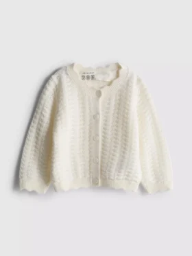 0-36 luni | cardigan cu margini festonate