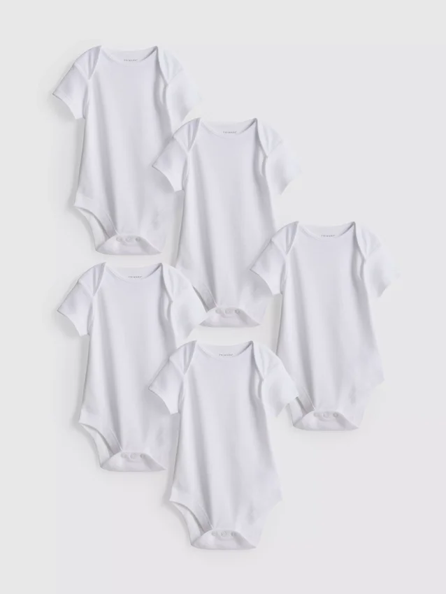 0-36 luni | Pachet de 5 body-uri cu mâneci scurte 0-36 luni | Pachet de 5 body-uri cu mâneci scurte