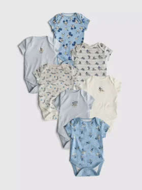 0-36 luni | pachet de 7 body-uri cu mâneci scurte cu Mickey Mouse de la Disney