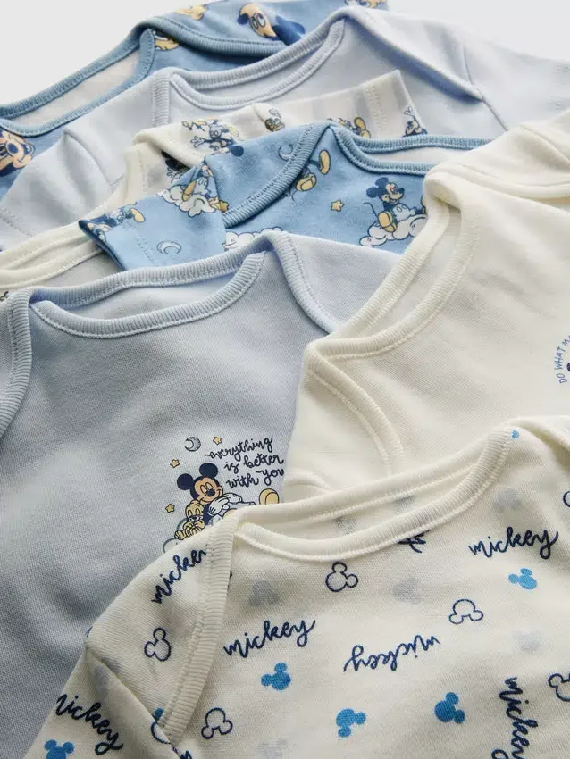 0-36 luni | pachet de 7 body-uri cu mâneci scurte cu Mickey Mouse de la Disney 0-36 luni | pachet de 7 body-uri cu mâneci scurte cu Mickey Mouse de la Disney