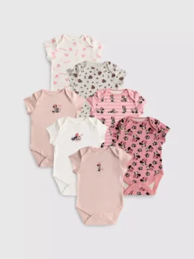 0-36 luni | pachet de 7 body-uri cu mâneci scurte cu Minnie Mouse de la Disney