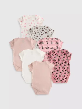 0-36 luni | pachet de 7 body-uri cu mâneci scurte cu Minnie Mouse de la Disney
