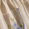 0-36 luni | pantaloni cu picior drept și aplicații florale