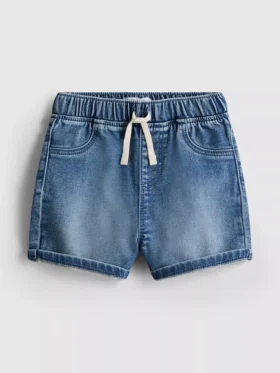 0-36 luni | Pantaloni Scurți de Trening din denim