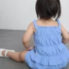 0-36 luni | Set compus din bluză cu pliuri și Pantaloni Scurți