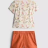 0-36 luni | set compus din cămășă cu imprimeu și pantaloni scurți chino