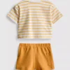 0-36 luni | set compus din cămășă dreptă și pantaloni scurți 0-36 luni | set compus din cămășă dreptă și pantaloni scurți