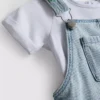0-36 luni | Set compus din cămășă și salopetă cu broderie cu fructe