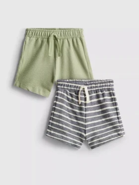 0-36 luni | Set de 2 pantaloni scurți texturați
