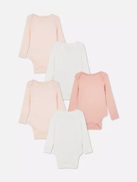 0-36 luni | Set de 5 body-uri cu mâneci lungi