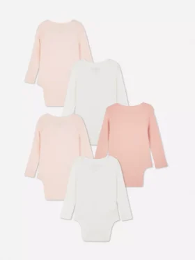 0-36 luni | Set de 5 body-uri cu mâneci lungi