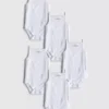 0-36 luni | Set de 5 body-uri fără mâneci, cu bretele 0-36 luni | Set de 5 body-uri fără mâneci, cu bretele