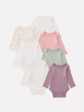 0-36 luni | Set de 7 body-uri cu mâneci lungi