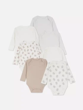 0-36 luni | Set de 7 body-uri cu mâneci lungi 0-36 luni | Set de 7 body-uri cu mâneci lungi