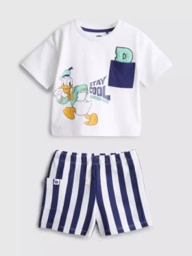 0-36 luni | Set de cămăși și pantaloni scurți Disney cu Donald Duck