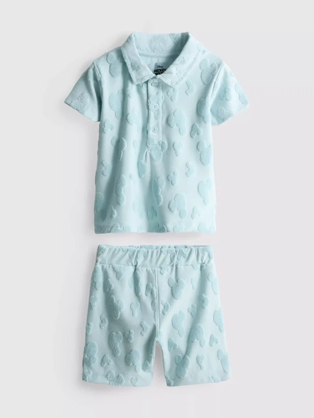 0-36 luni | Set Disney cu cămășă din material frotir și Pantaloni Scurți cu Mickey Mouse 0-36 luni | Set Disney cu cămășă din material frotir și Pantaloni Scurți cu Mickey Mouse
