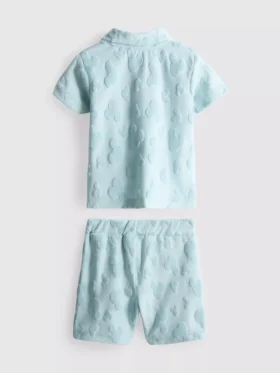 0-36 luni | Set Disney cu cămășă din material frotir și Pantaloni Scurți cu Mickey Mouse