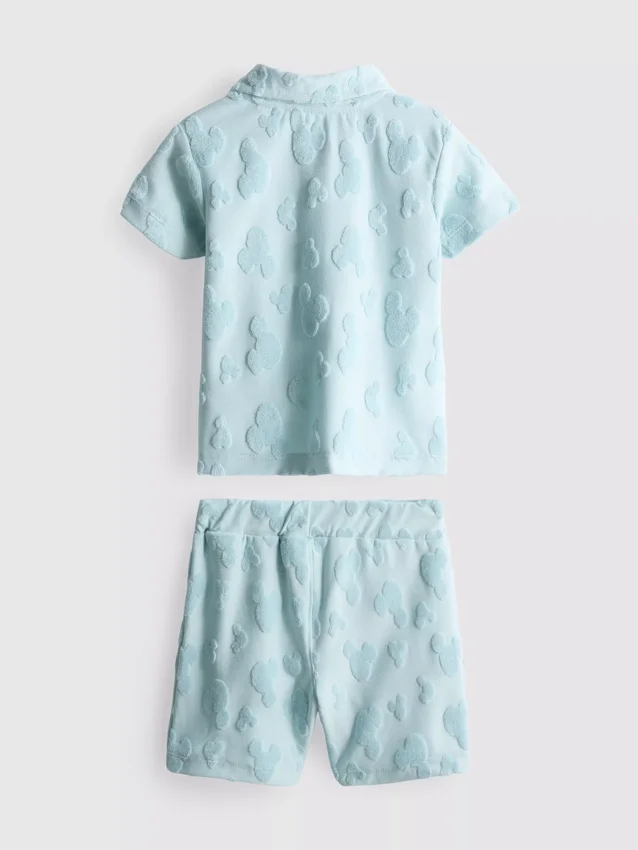 0-36 luni | Set Disney cu cămășă din material frotir și Pantaloni Scurți cu Mickey Mouse 0-36 luni | Set Disney cu cămășă din material frotir și Pantaloni Scurți cu Mickey Mouse