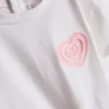 0-36 luni | Set tricou cu buzunar în formă de inimă și pantaloni