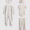 0-9 luni | Set de 5 piese Disney Winnie the Pooh pentru nou-născuți