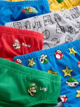 1,5-10 ani | pachet de 6 chiloți Super Mario