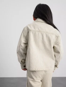 1,5-12 ani | Jachetă-pantalon din denim cu dungi subțiri din bumbac „The Edit”