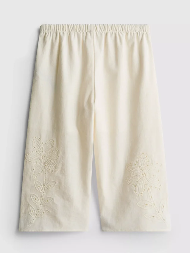 1,5–12 ani | Pantaloni brodați din amestec de in, colecția „The Edit“ 1,5–12 ani | Pantaloni brodați din amestec de in, colecția „The Edit“