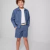 1,5–12 ani | Pantaloni scurți chino din amestec de in, cu curea, din colecția „The Edit“ 1,5–12 ani | Pantaloni scurți chino din amestec de in, cu curea, din colecția „The Edit“