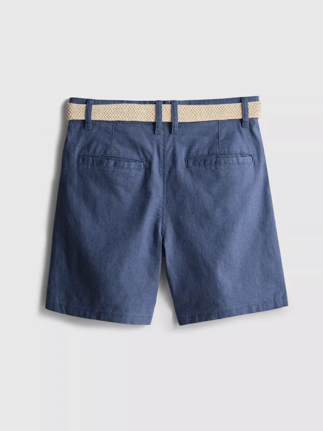 1,5–12 ani | Pantaloni scurți chino din amestec de in, cu curea, din colecția „The Edit“ 1,5–12 ani | Pantaloni scurți chino din amestec de in, cu curea, din colecția „The Edit“